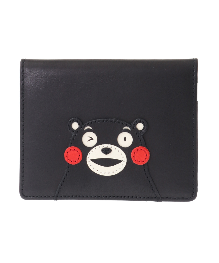 くまモン パッチワーク二つ折り財布 詳細画像 ブラック 2