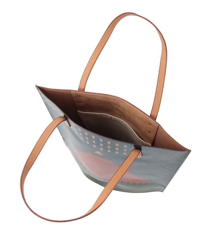 葛飾 北斎 ミニトートバッグ 詳細画像 赤富士イラスト 9